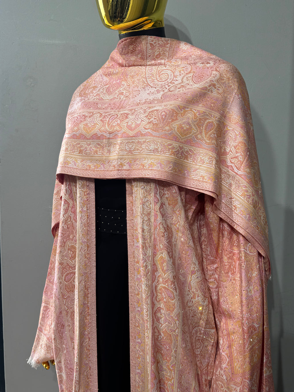Imperial Motif Pashmina(black inner)