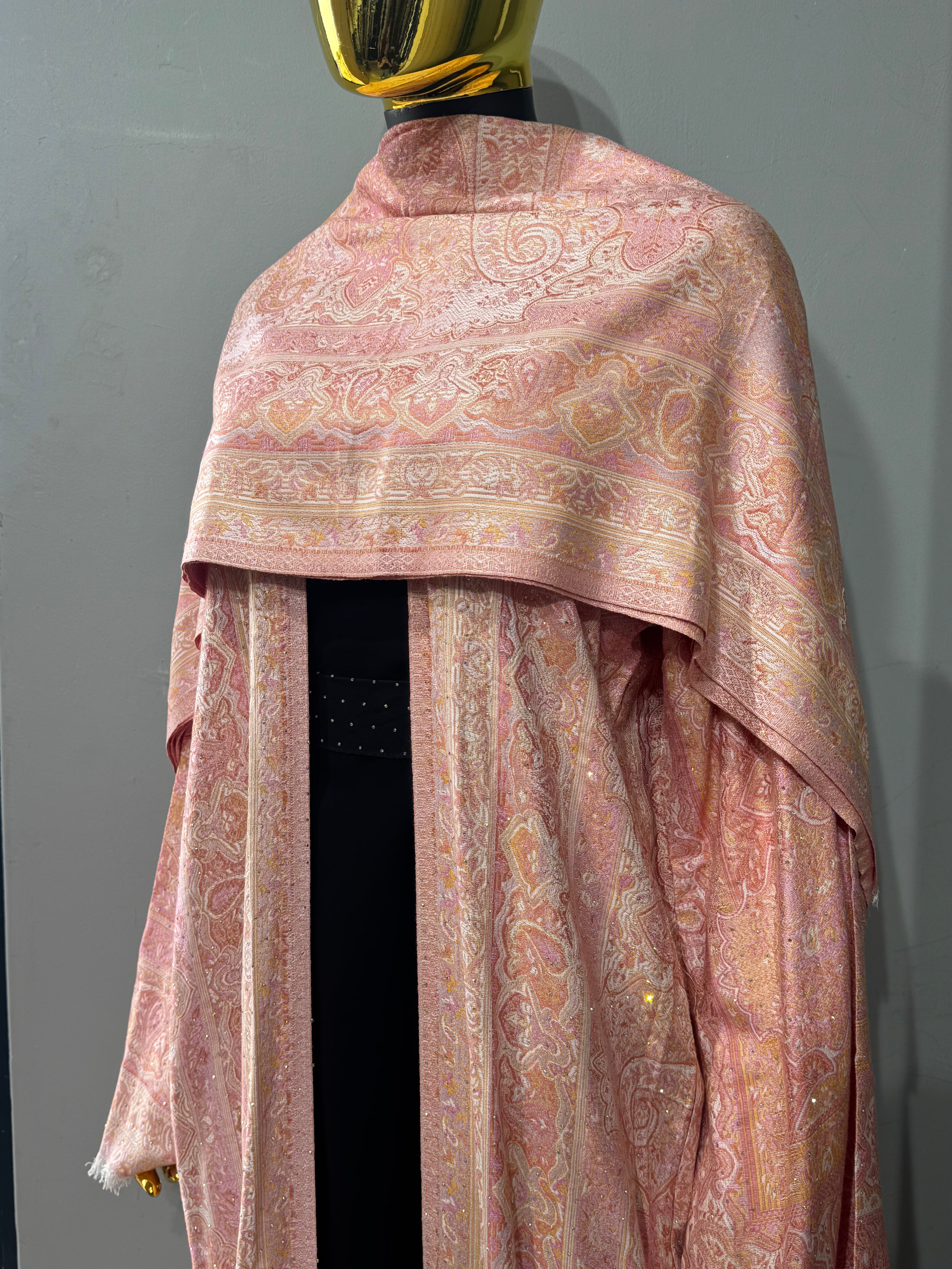 Imperial Motif Pashmina(black inner)