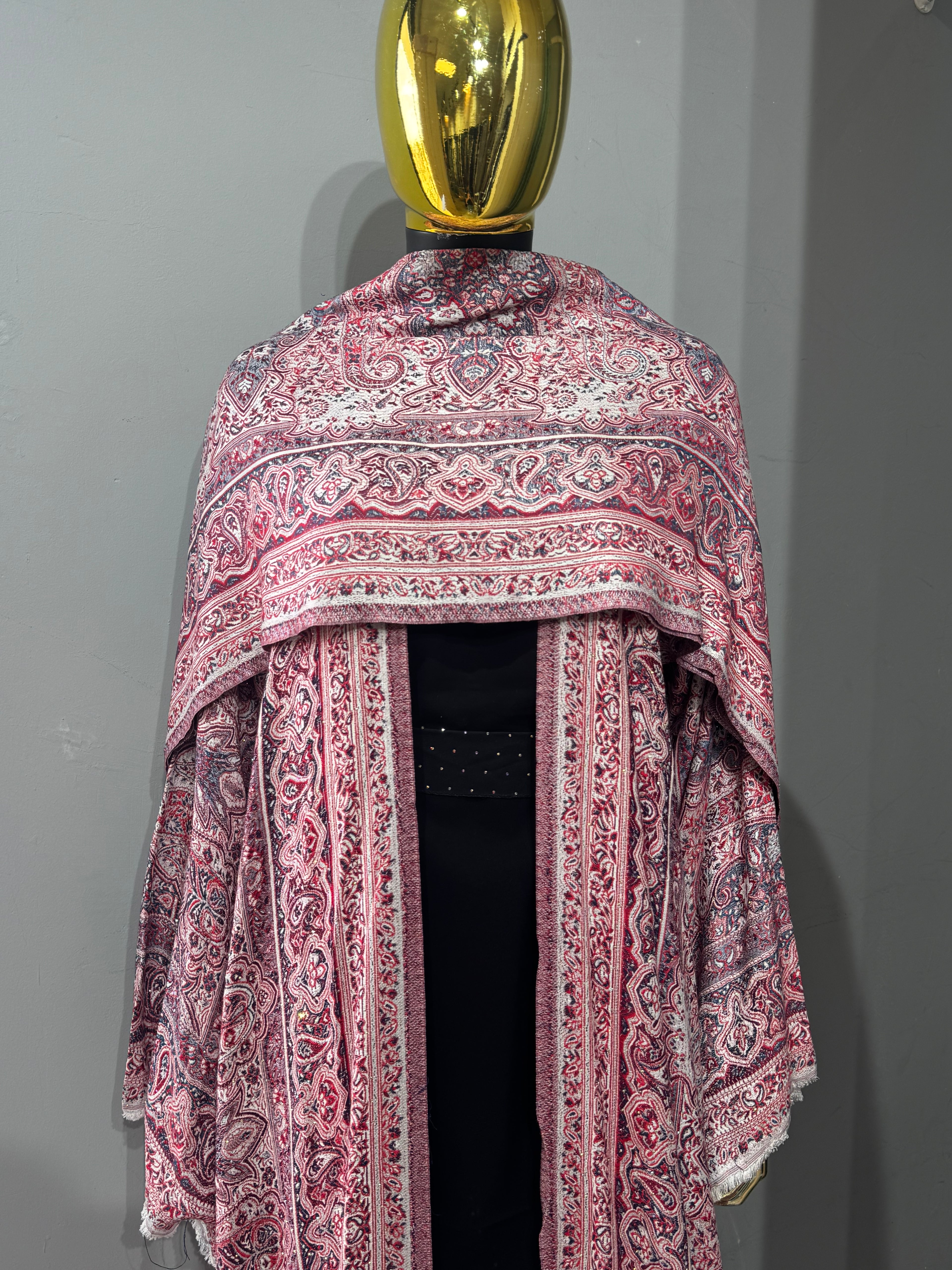 Imperial Motif Pashmina(black inner)
