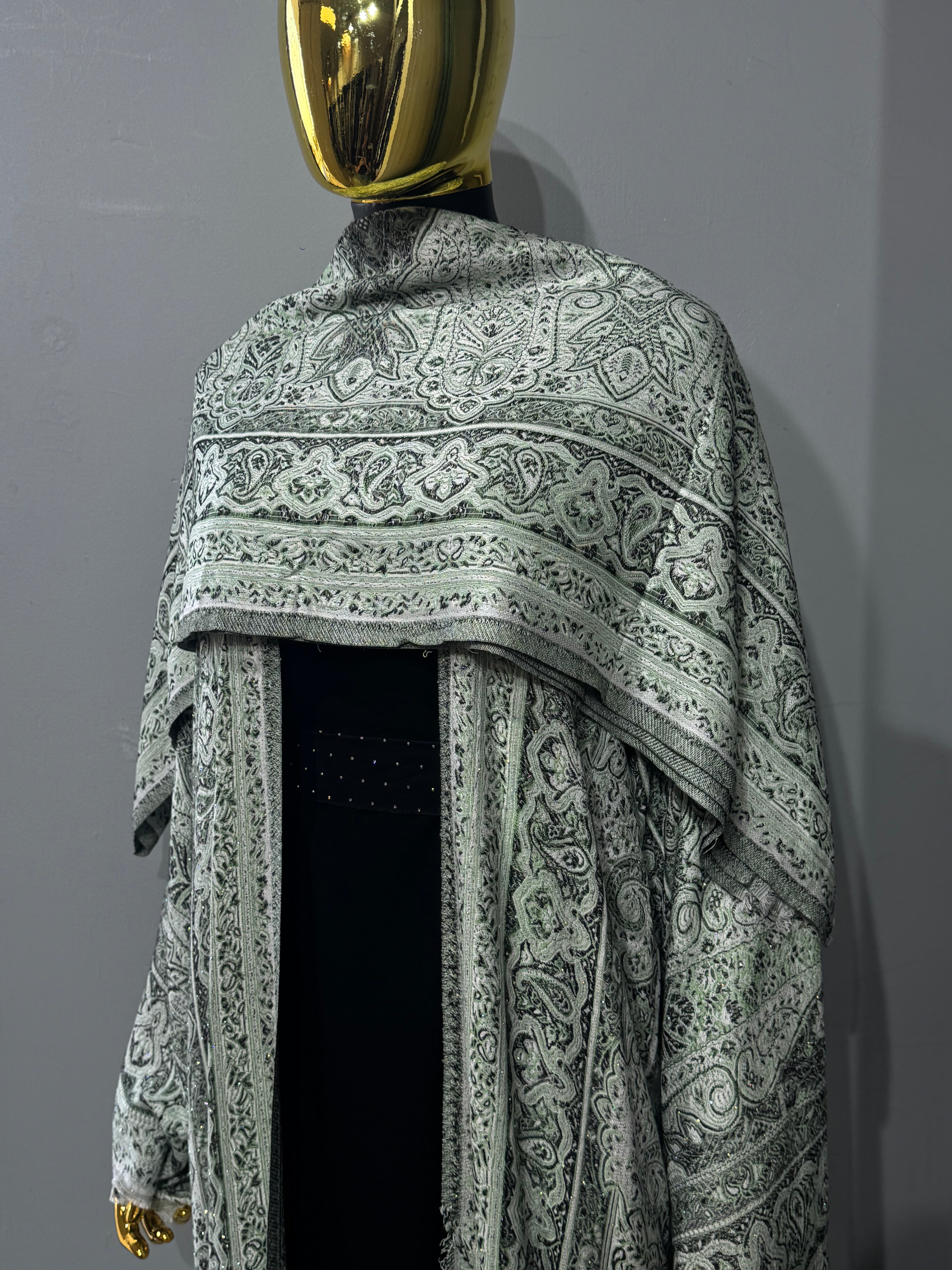 Imperial Motif Pashmina(black inner)