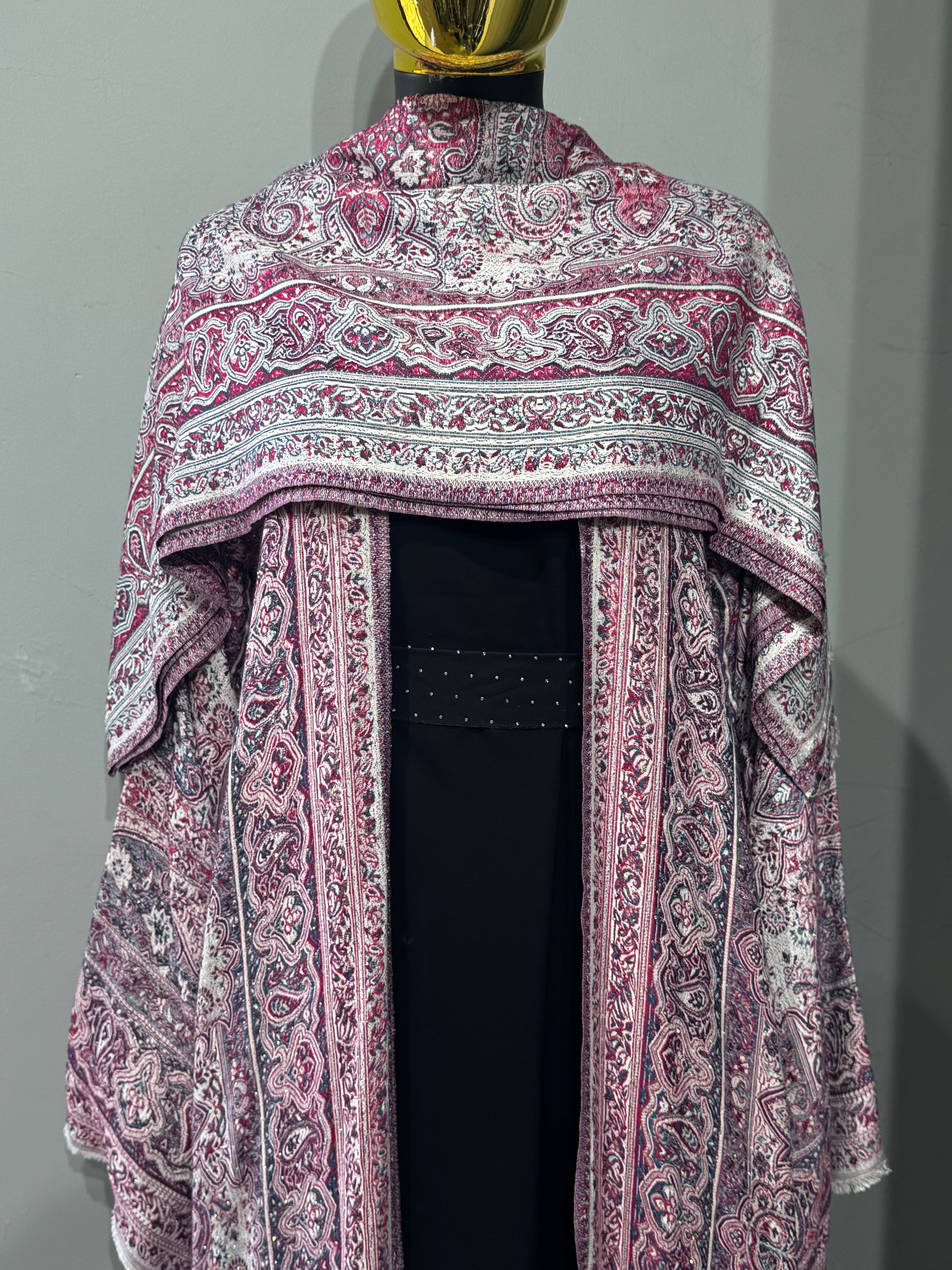Imperial Motif Pashmina(black inner)