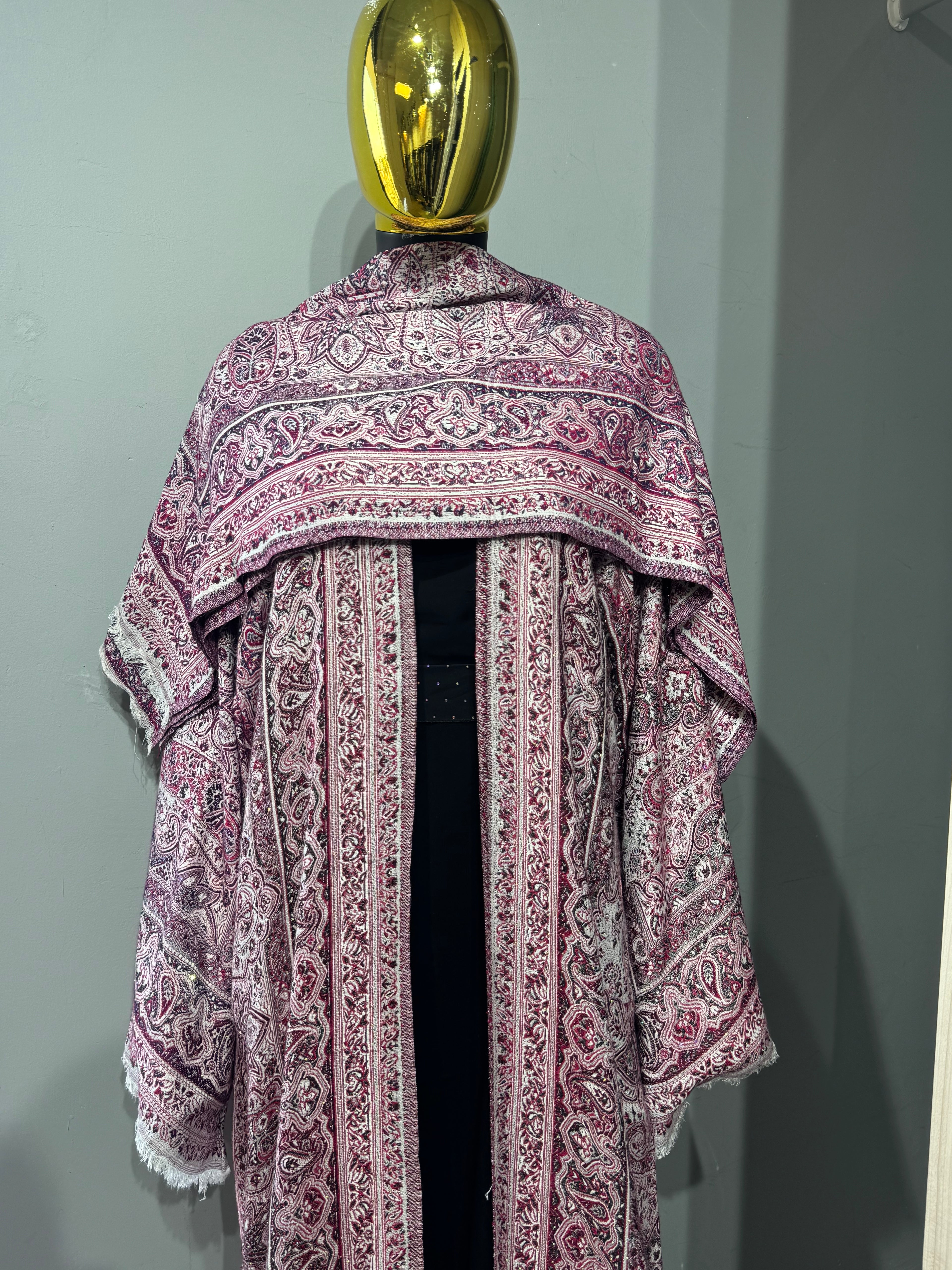 Imperial Motif Pashmina(black inner)
