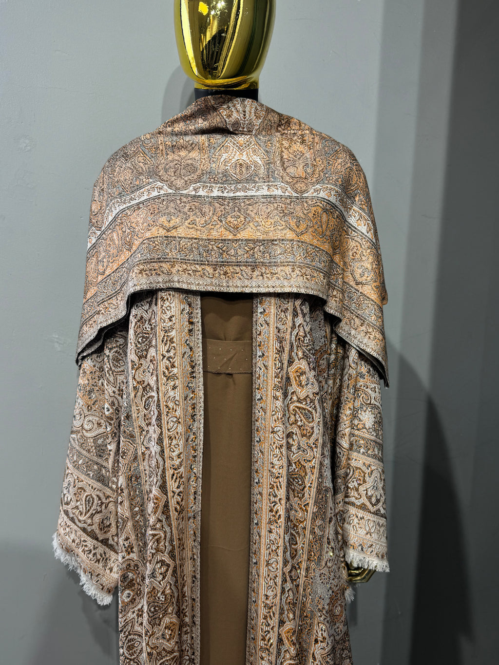 Royal Arabesque Pashmina(brown inner)