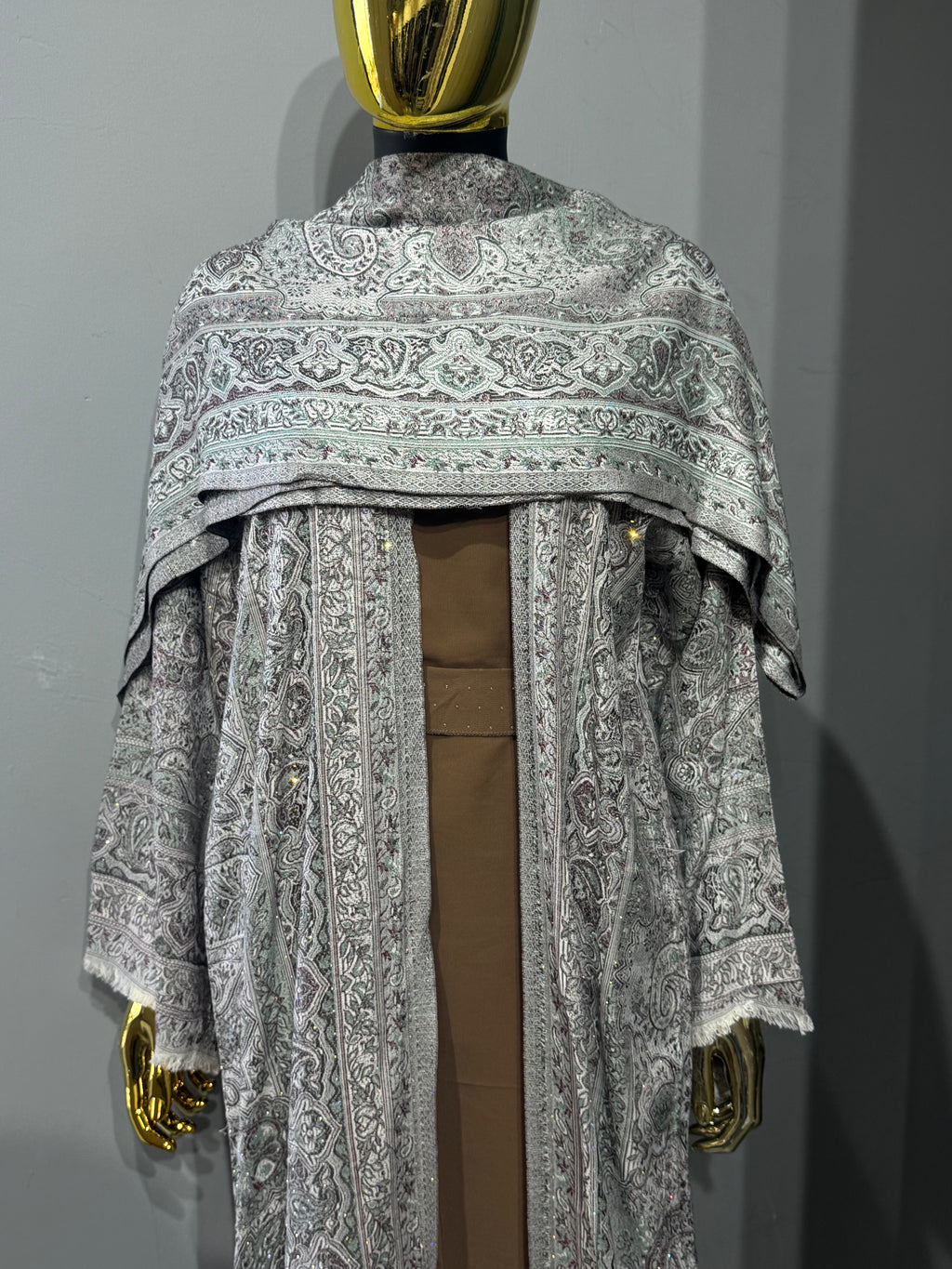 Royal Arabesque Pashmina(brown inner)