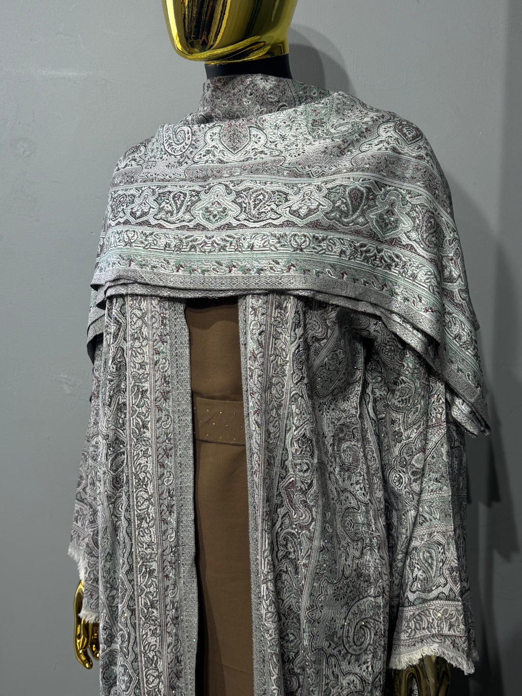 Royal Arabesque Pashmina(brown inner)