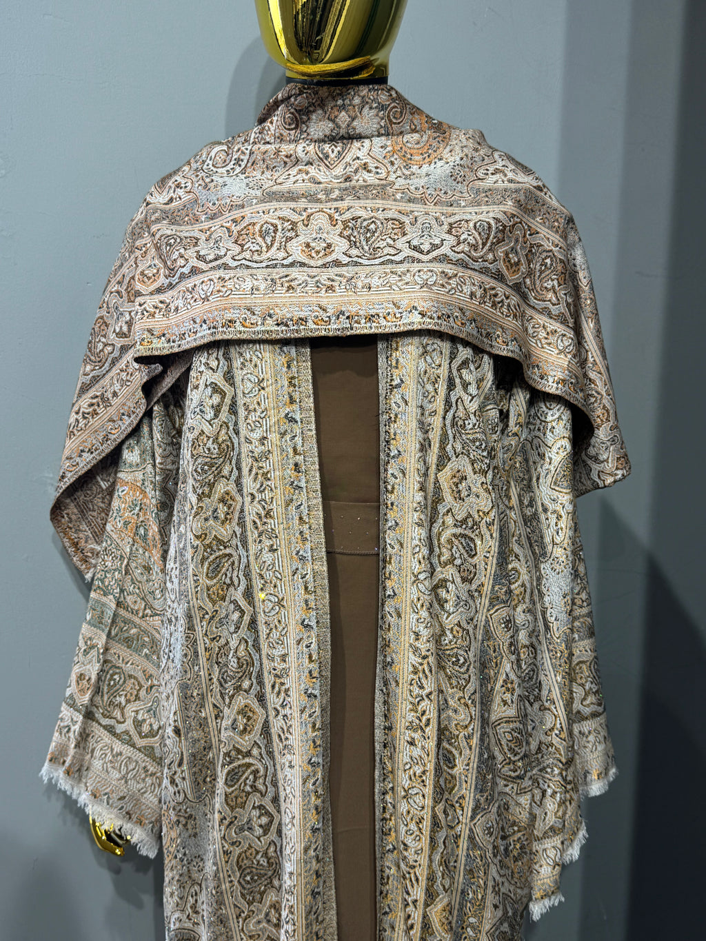 Royal Arabesque Pashmina(brown inner)