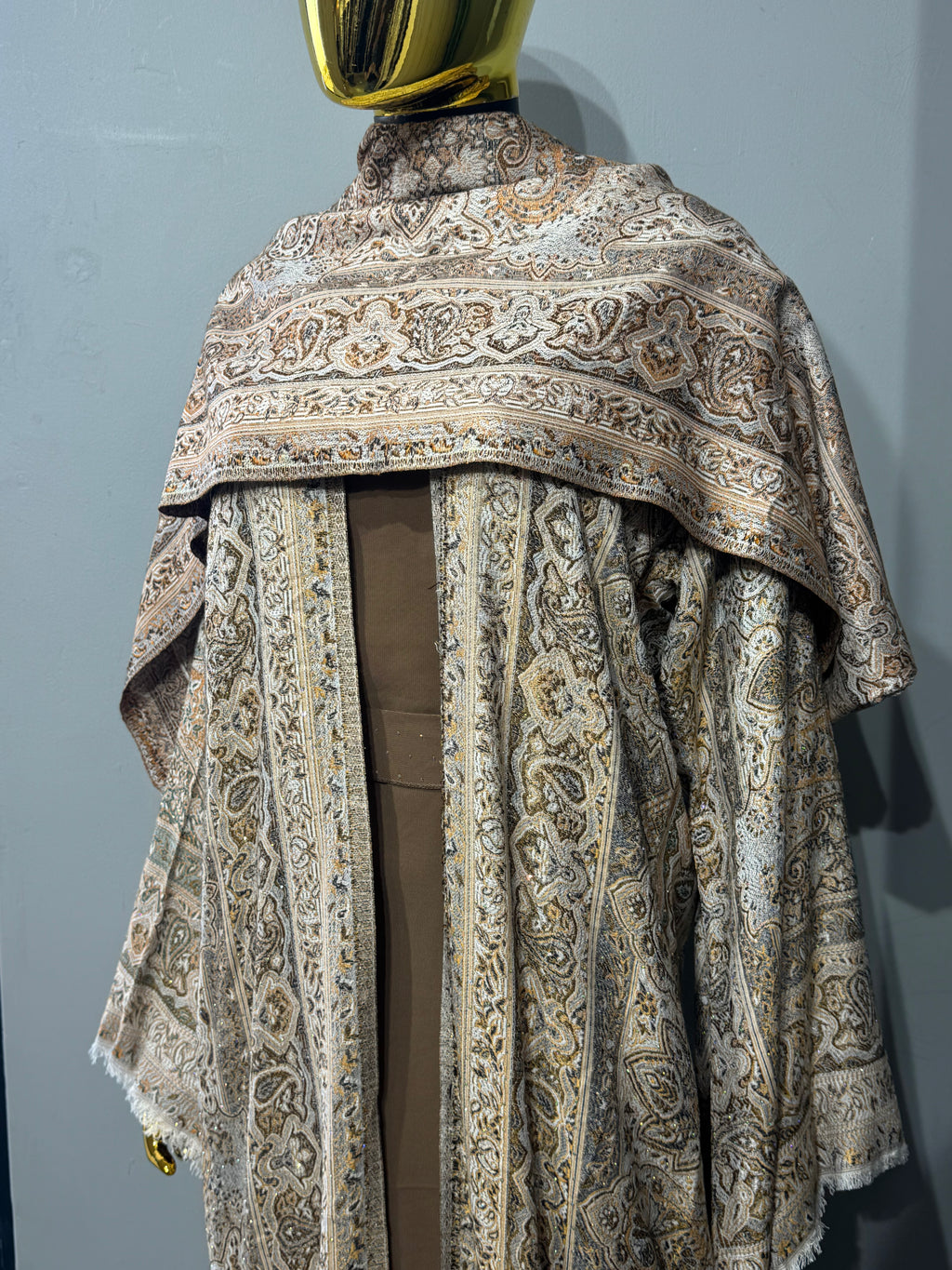 Royal Arabesque Pashmina(brown inner)