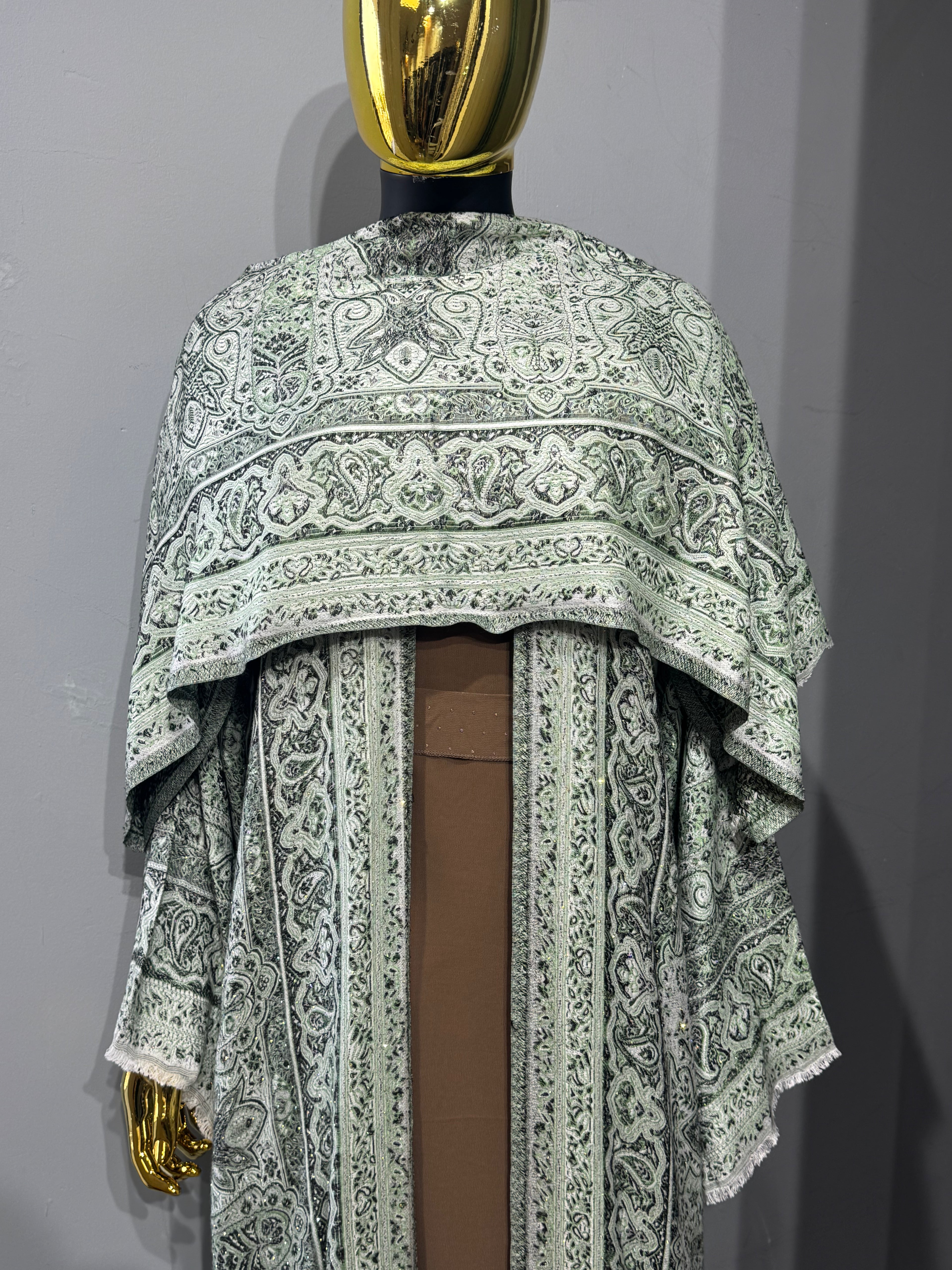 Royal Arabesque Pashmina(brown inner)
