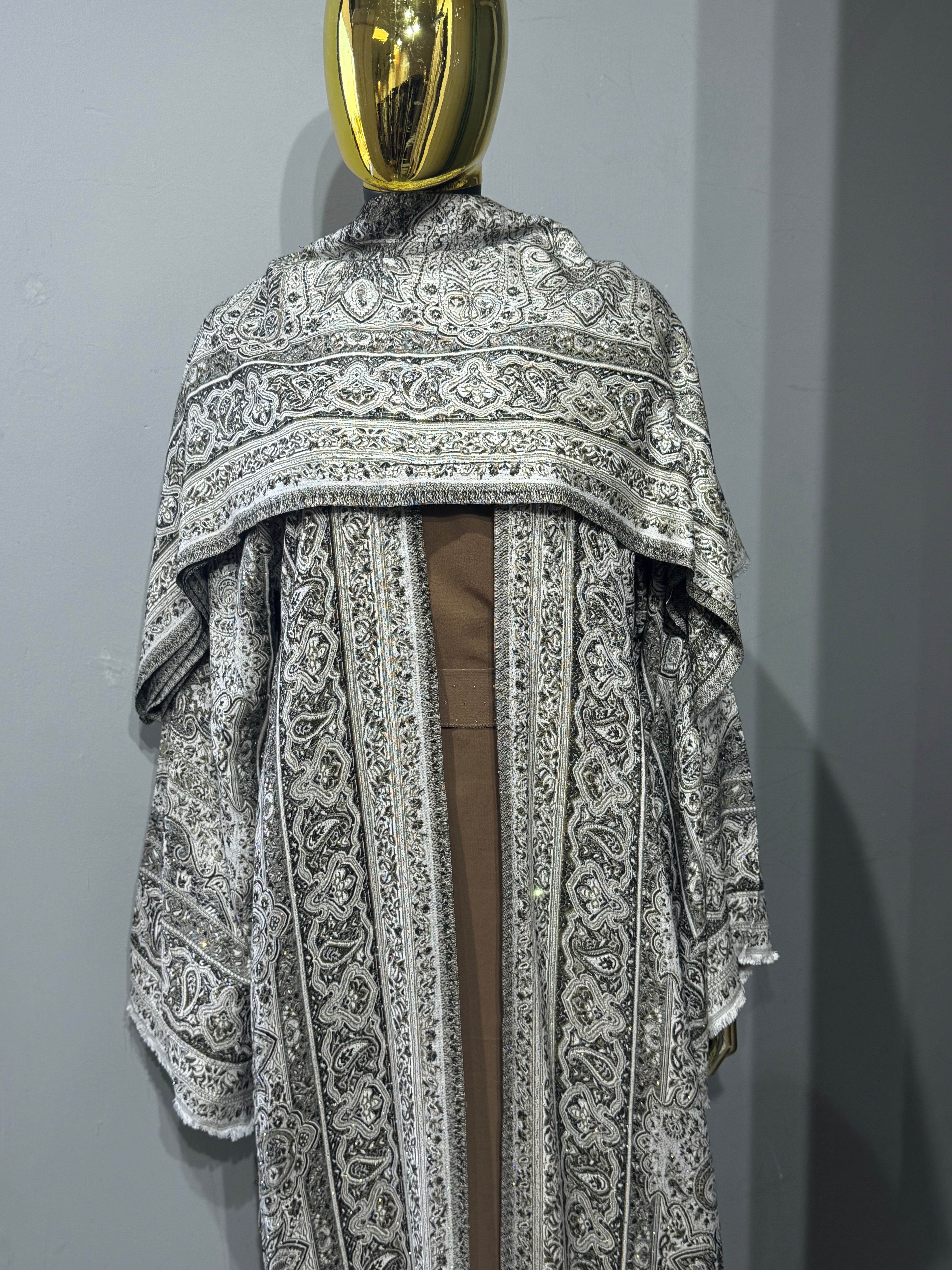 Royal Arabesque Pashmina(brown inner)
