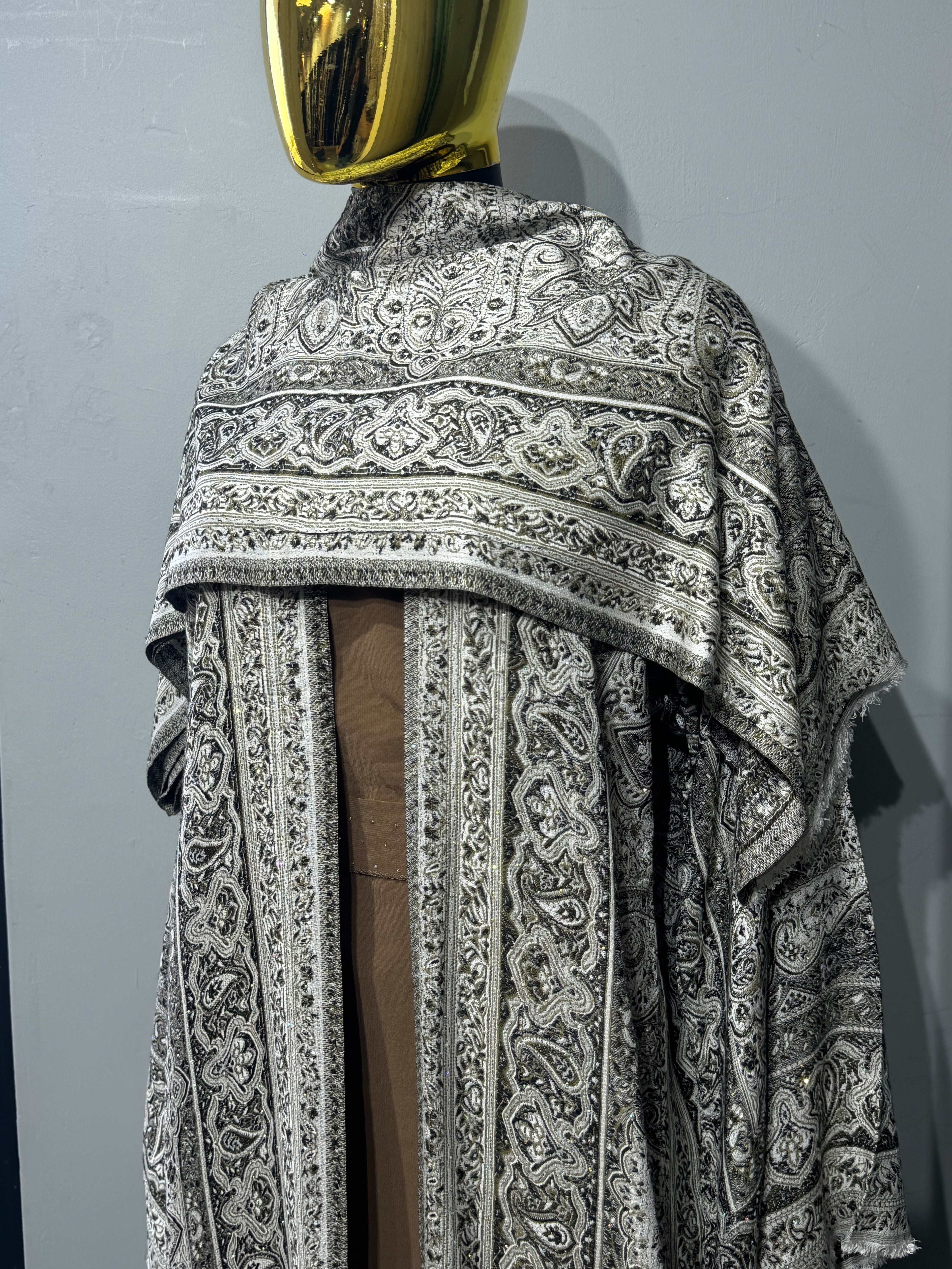 Royal Arabesque Pashmina(brown inner)