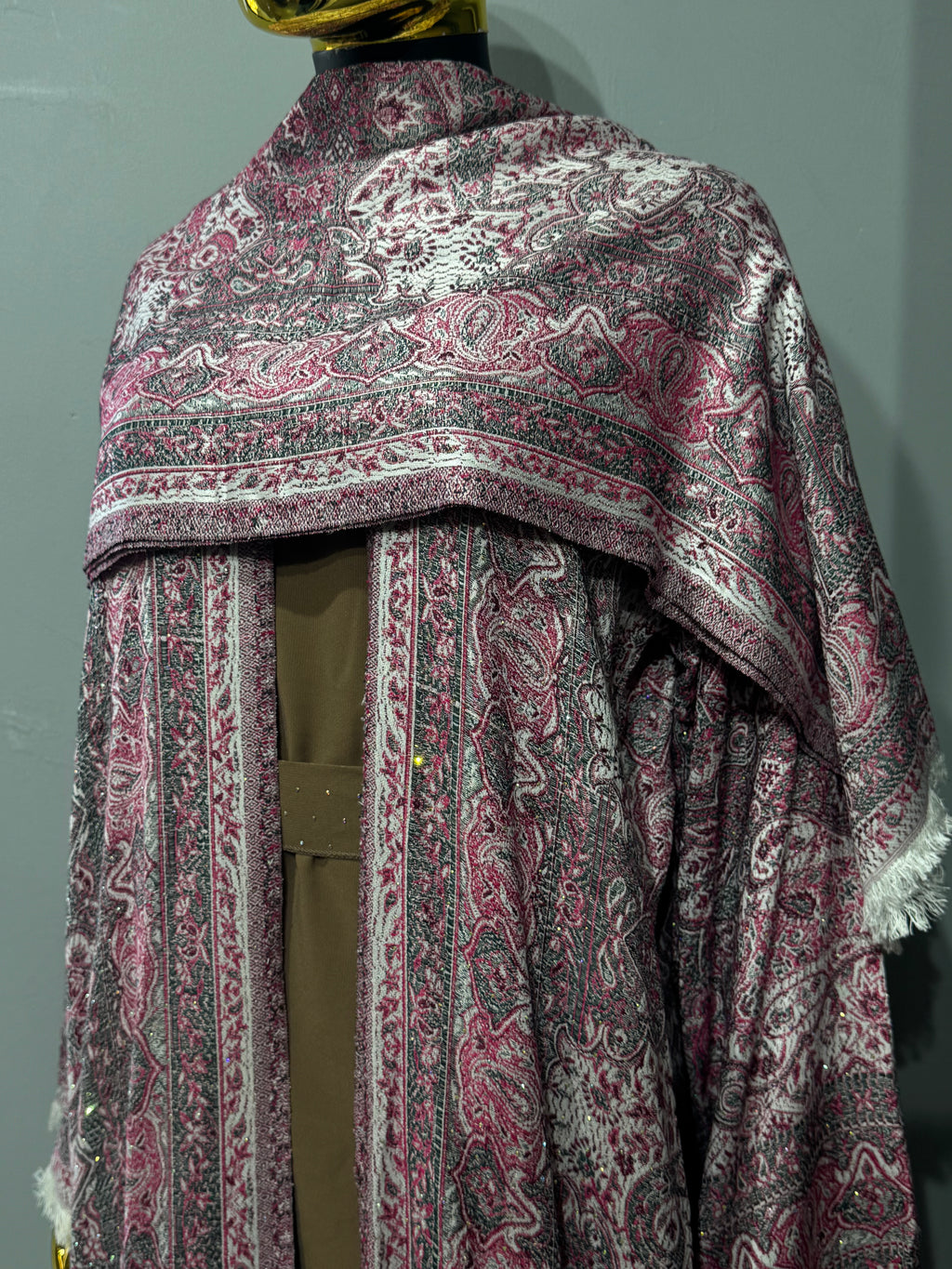 Royal Arabesque Pashmina(brown inner)