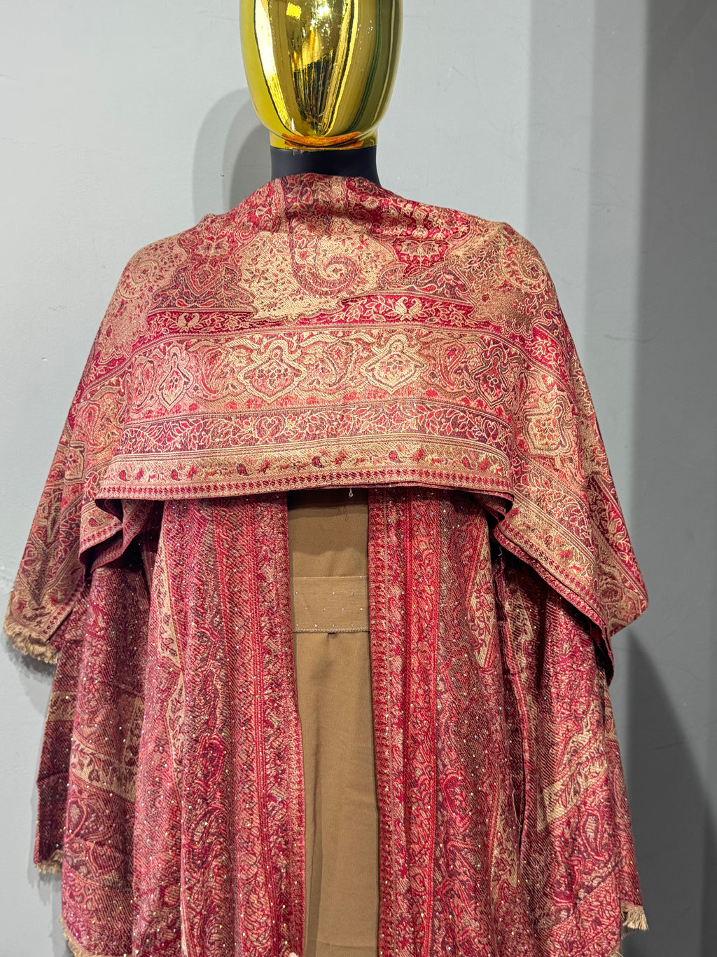 Royal Arabesque Pashmina(brown inner)