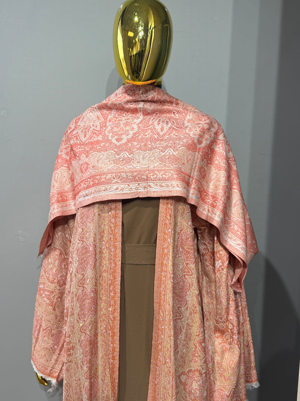 Royal Arabesque Pashmina(brown inner)