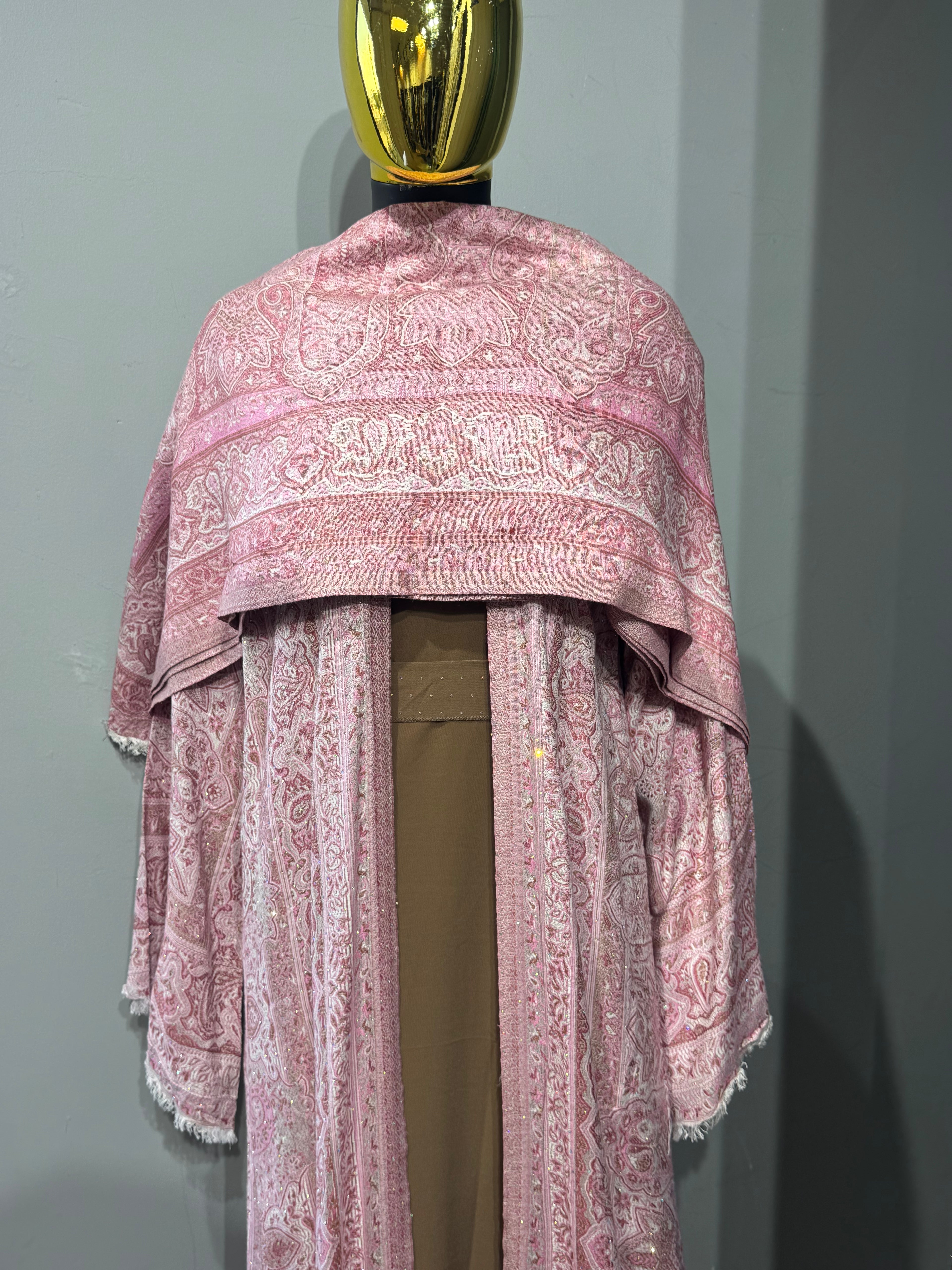 Royal Arabesque Pashmina(brown inner)