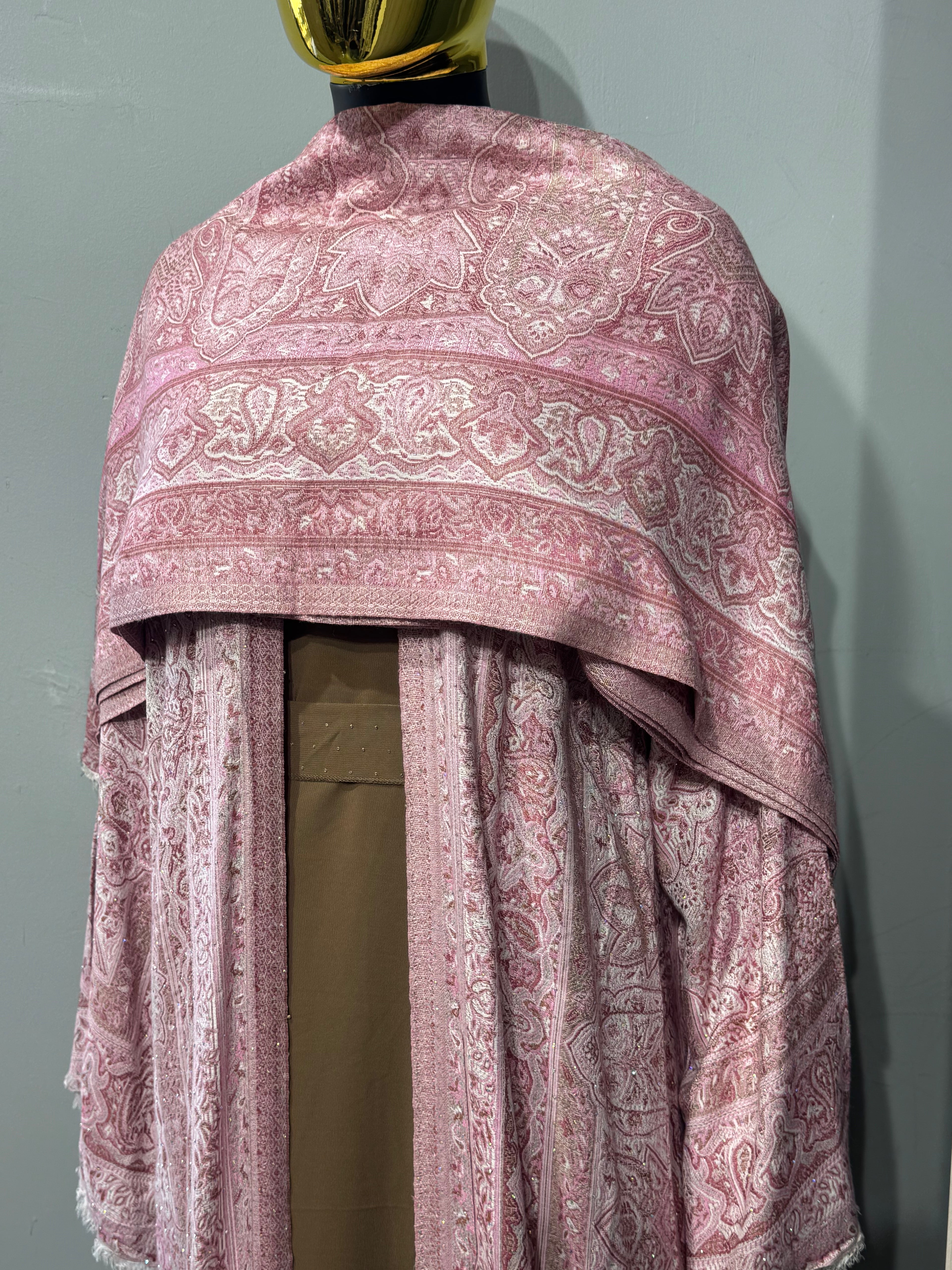 Royal Arabesque Pashmina(brown inner)