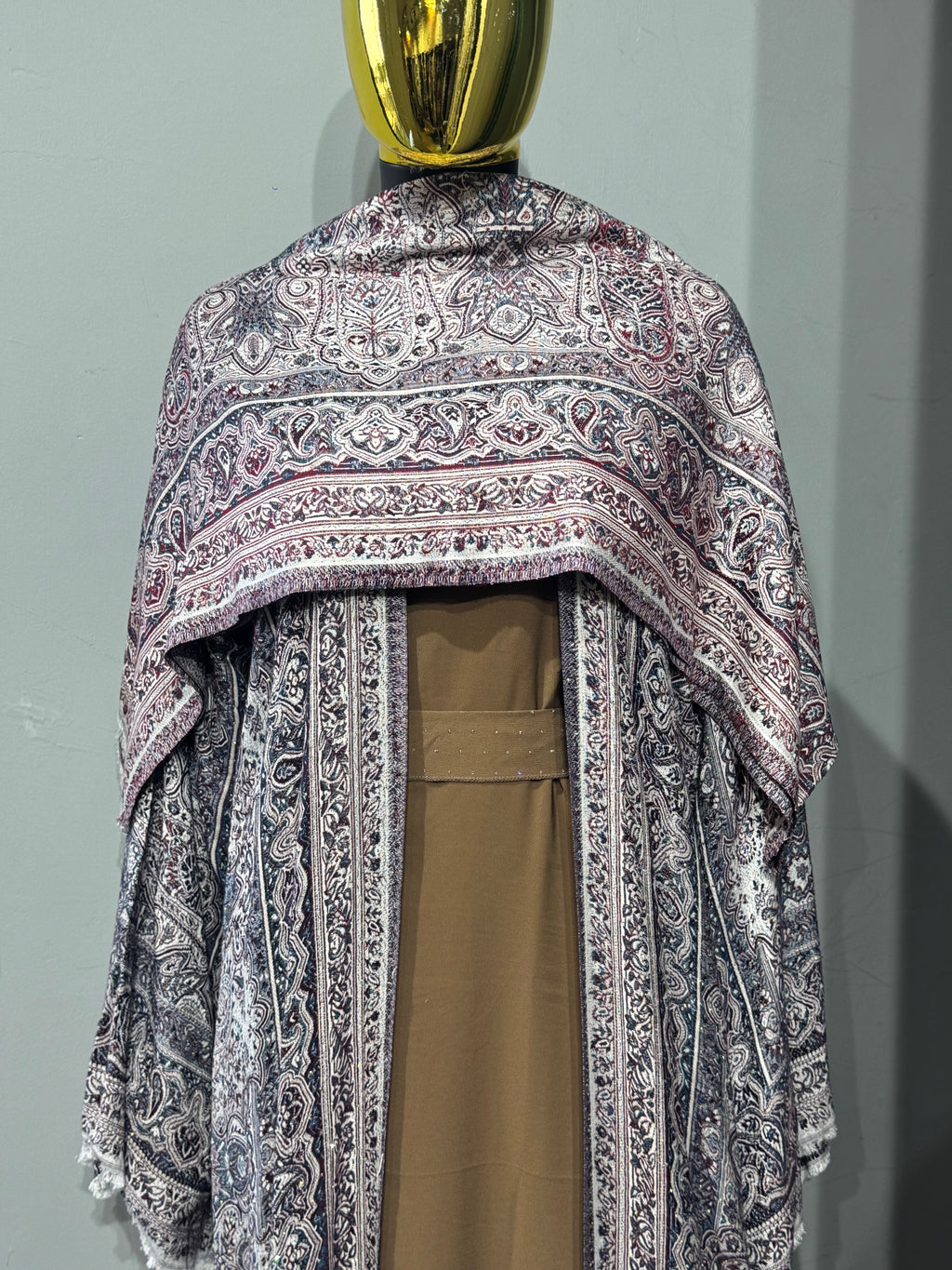 Royal Arabesque Pashmina(brown inner)