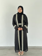 Samt Al Sultana Panel Open Abaya