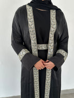 Samt Al Sultana Panel Open Abaya