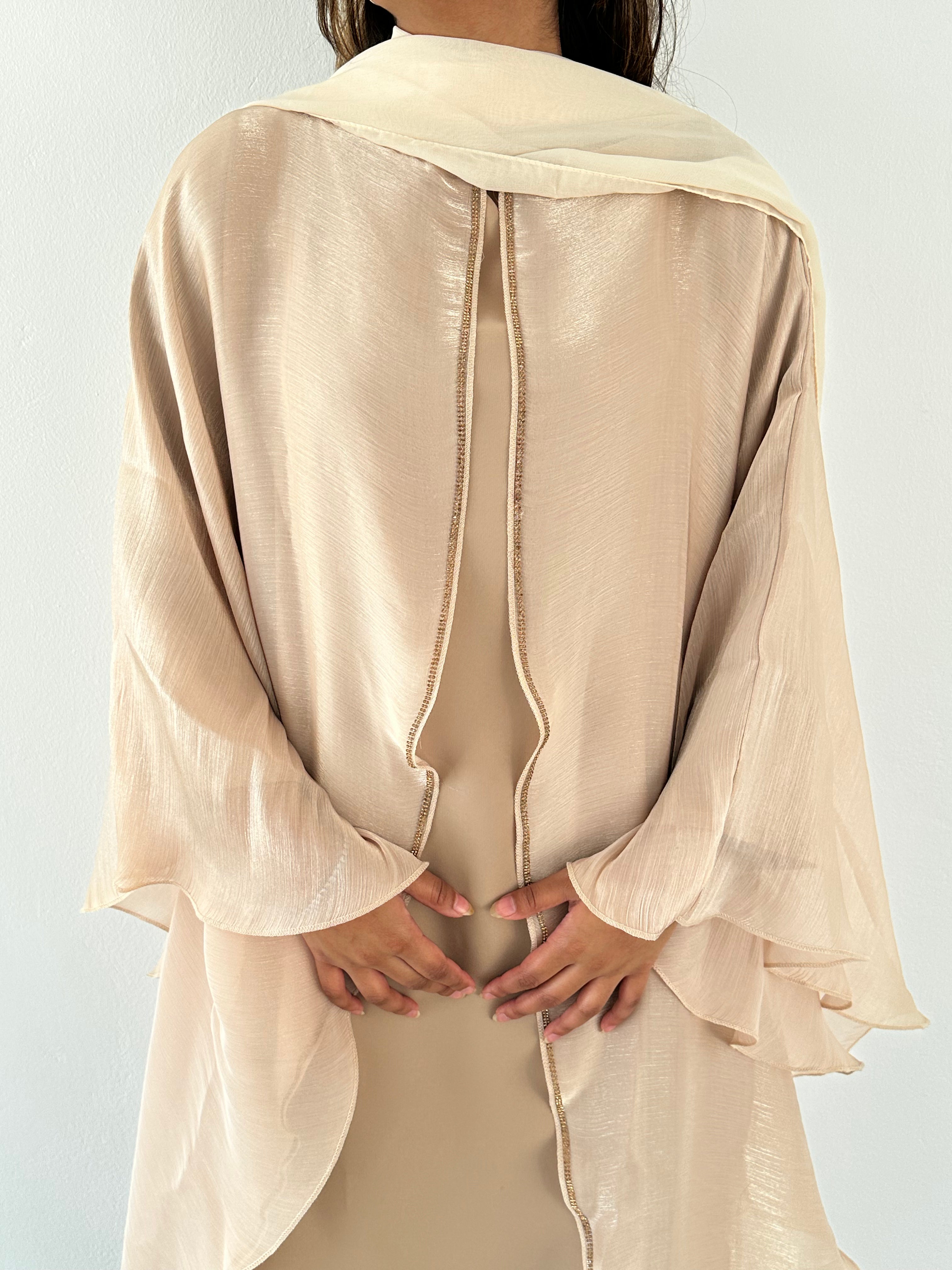 Nujūm Al Thawb Reversible Embroidered Abaya