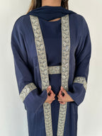 Samt Al Sultana Panel Open Abaya