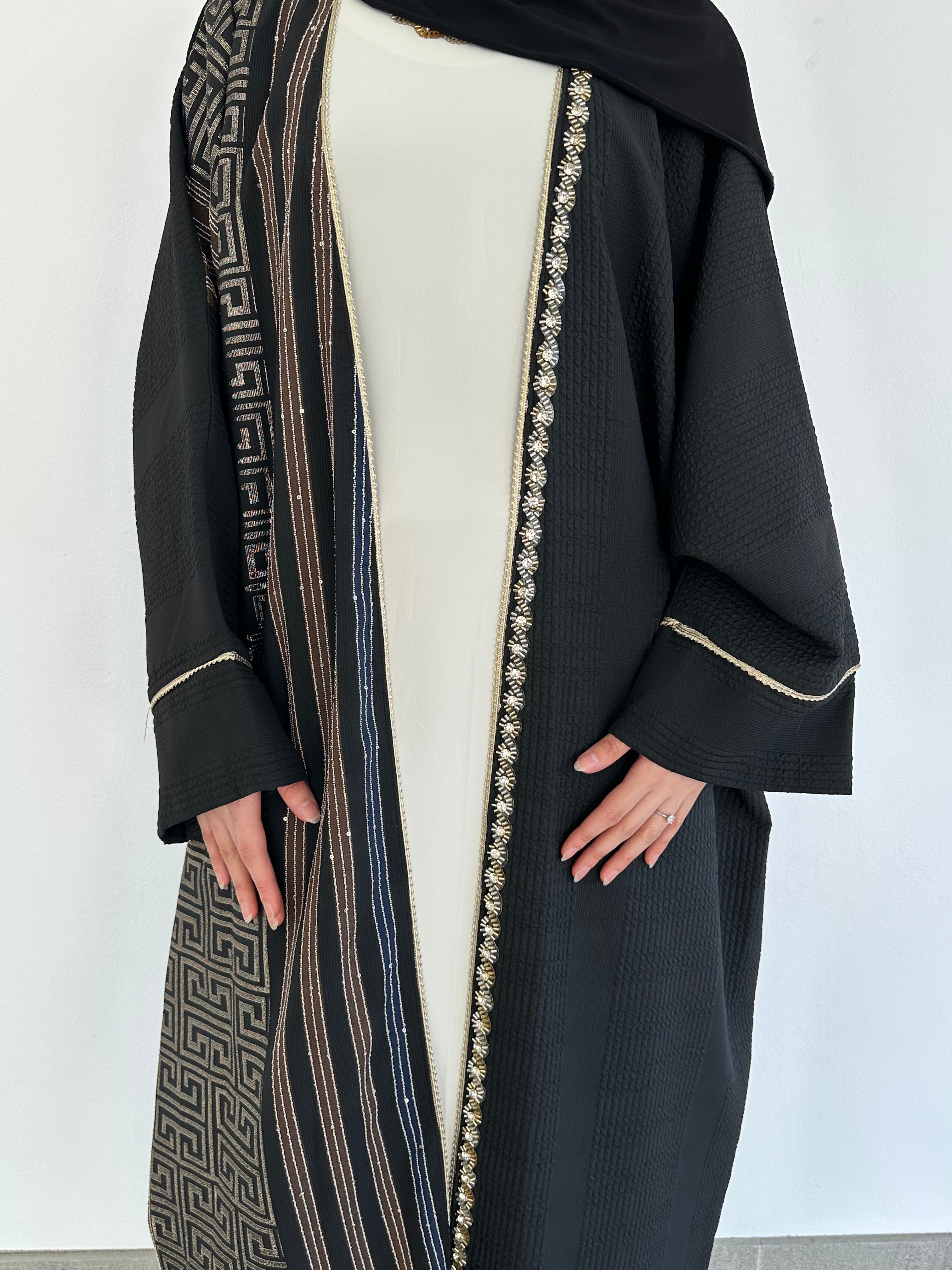 Elif Geometric Abaya set
