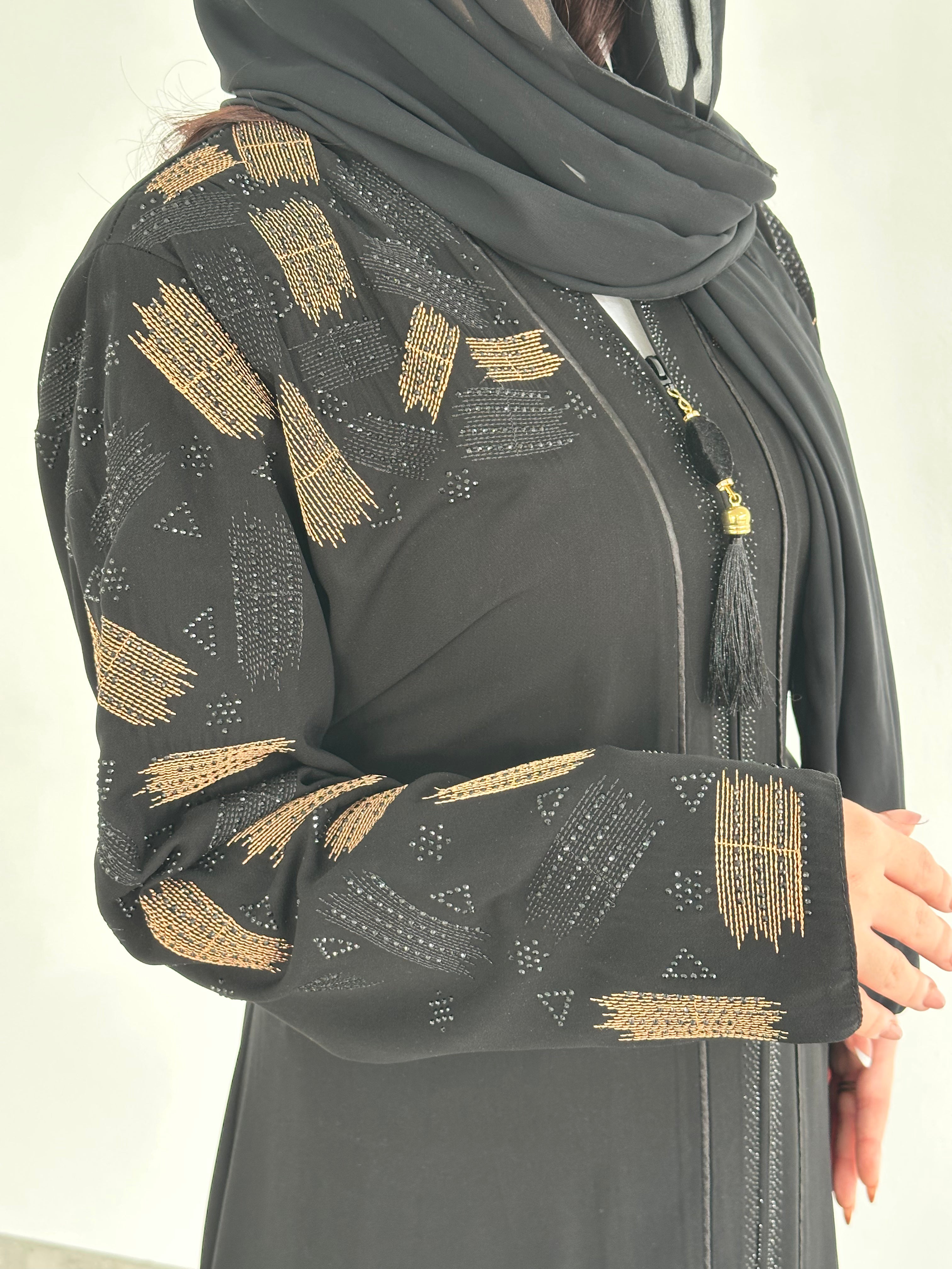 The Noir Mosaic Katalia Abaya