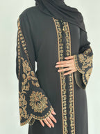 Hira Floral Bell Abaya