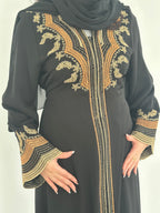 Safiya Embroidered Royal Abaya