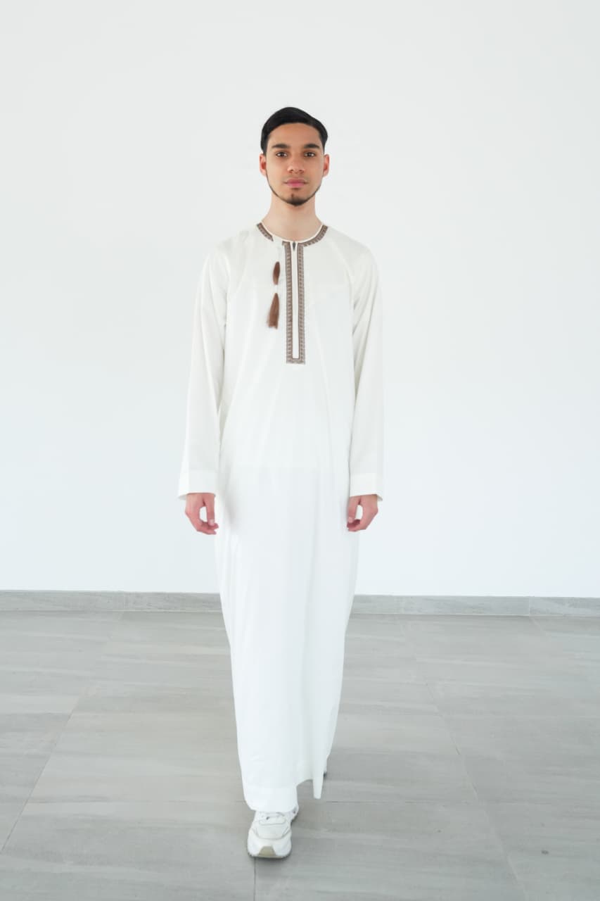 satin omaani embroided