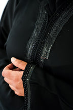 The Onyx Hematite Luxe Abaya