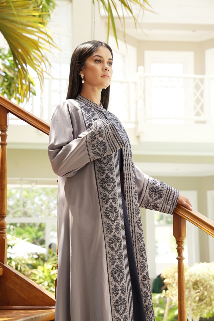 The Asena Heritage Embroidered Abaya