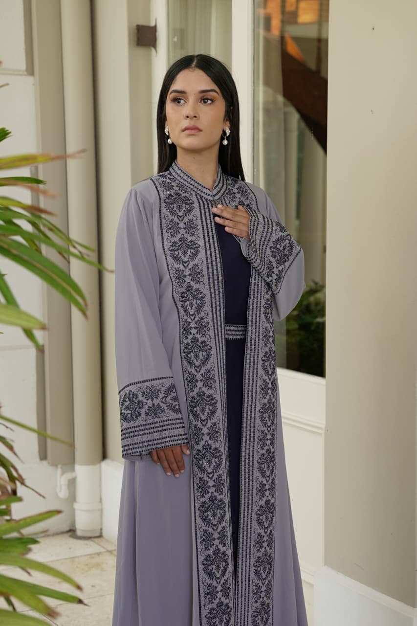 The Asena Heritage Embroidered Abaya
