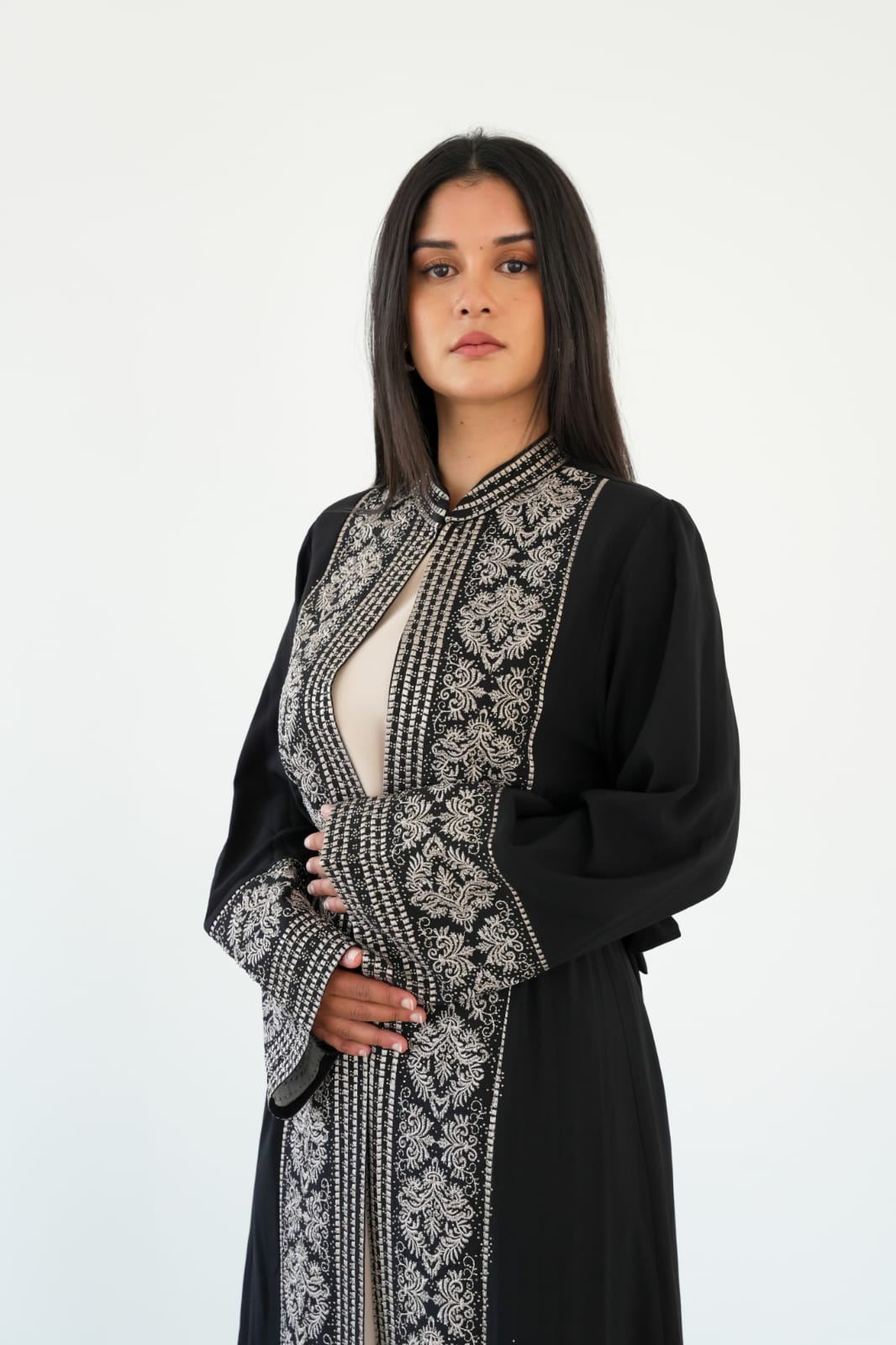 The Asena Heritage Embroidered Abaya
