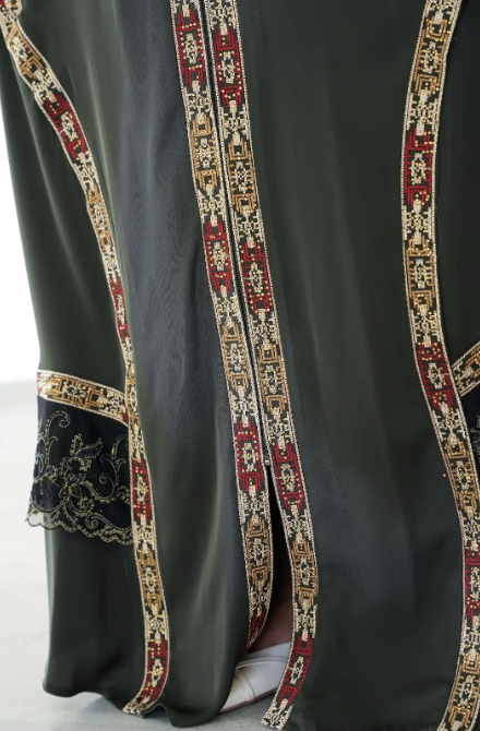 The Ottoman Heritage Green Abaya