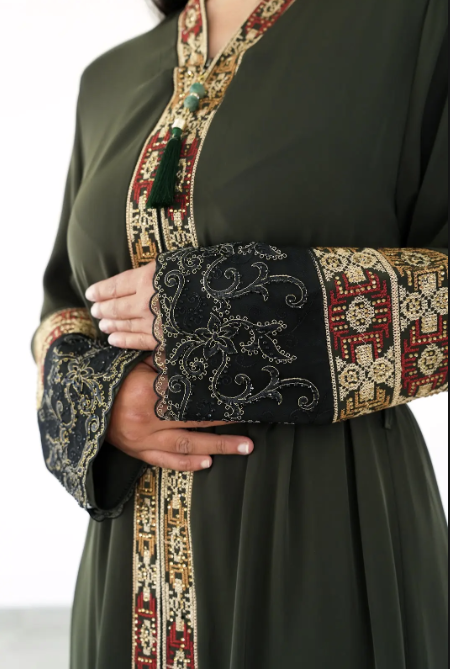 The Ottoman Heritage Green Abaya