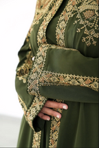 The Anatolian Olive And Blue Abaya