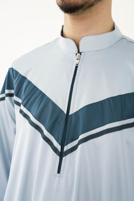 The Modern Contrast two tone thobe