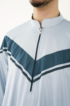The Modern Contrast two tone thobe