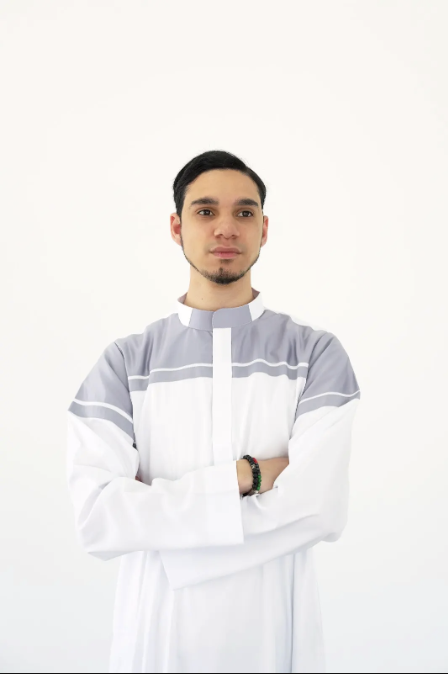 The Modern Contrast two tone thobe