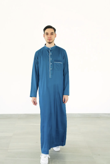 The Modern Contrast two tone thobe