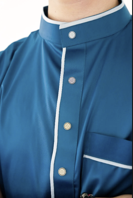 The Modern Contrast two tone thobe