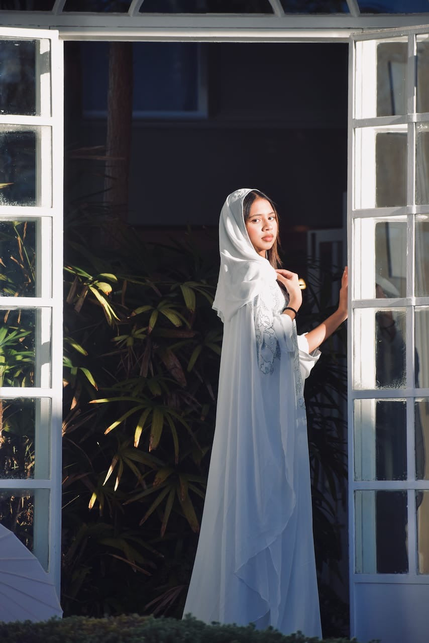 The Flutter Embellished Butterfly Abaya